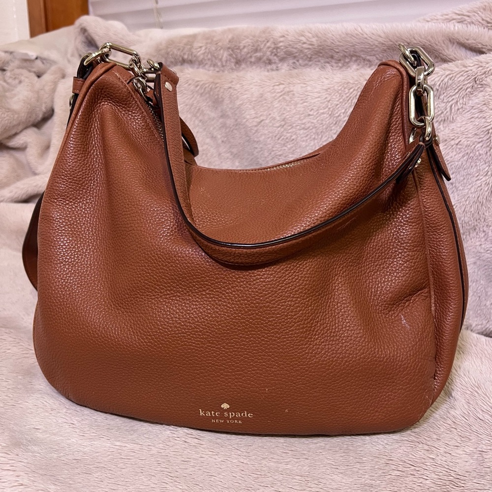 Kate Spade Tan Leather Hobo Bag